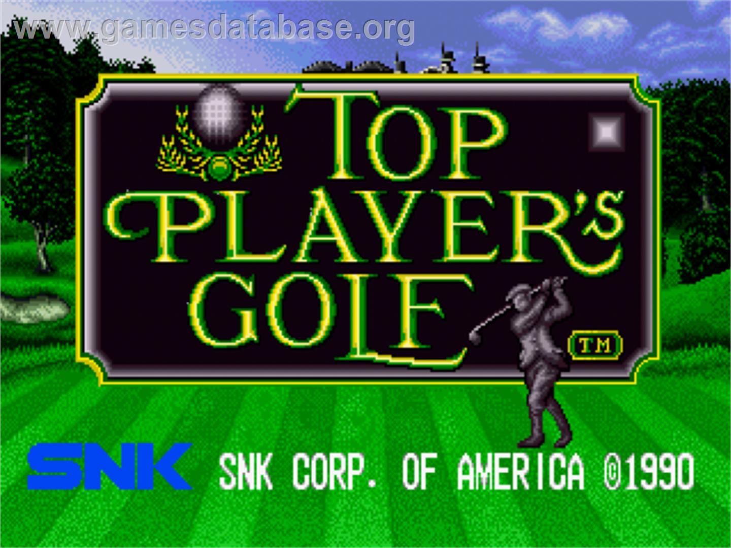 Top Player's Golf - SNK Neo-Geo CD - Artwork - Title Screen