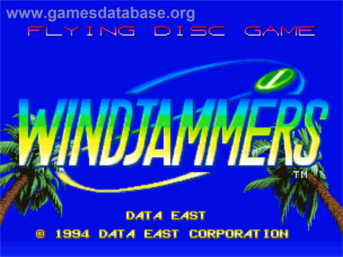 Windjammers - SNK Neo-Geo CD - Artwork - Title Screen