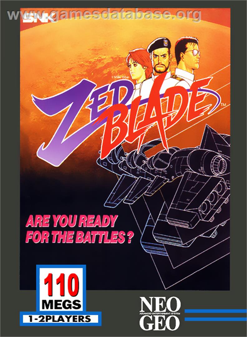 Zed Blade - SNK Neo-Geo MVS - Artwork - Box