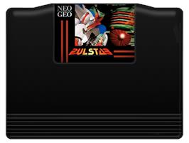Cartridge artwork for Pulstar on the SNK Neo-Geo MVS.