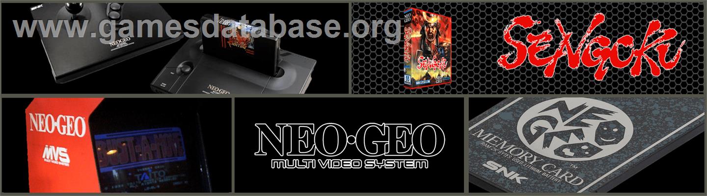 Sengoku - SNK Neo-Geo MVS - Artwork - Marquee