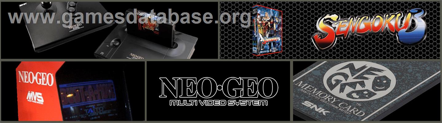 Sengoku 3 - SNK Neo-Geo MVS - Artwork - Marquee