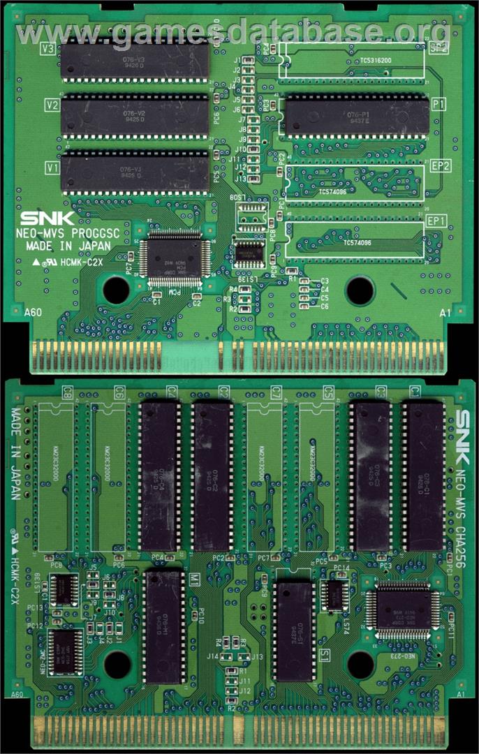 Zed Blade - SNK Neo-Geo MVS - Artwork - PCB