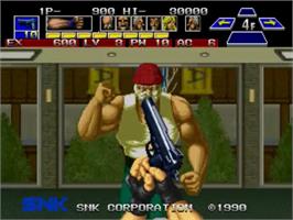In game image of The Super Spy on the SNK Neo-Geo MVS.