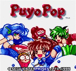 Title screen of Puyo Puyo 2 on the SNK Neo-Geo Pocket Color.