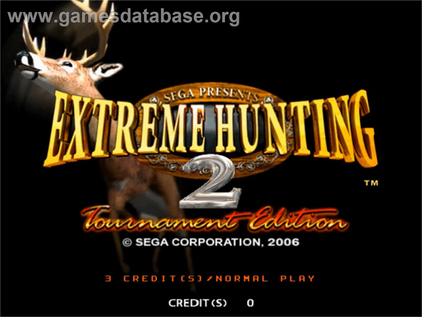 Extreme Hunting 2 - Sammy Atomiswave - Artwork - Title Screen