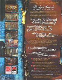 Box back cover for Broken Sword: The Shadow of the Templars on the ScummVM.