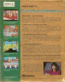 Box back cover for King's Quest III: To Heir is Human on the ScummVM.