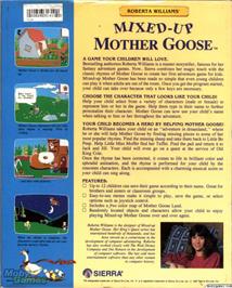 Box back cover for Mixed-Up Mother Goose on the ScummVM.