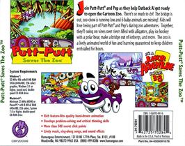Box back cover for Putt-Putt Saves the Zoo on the ScummVM.