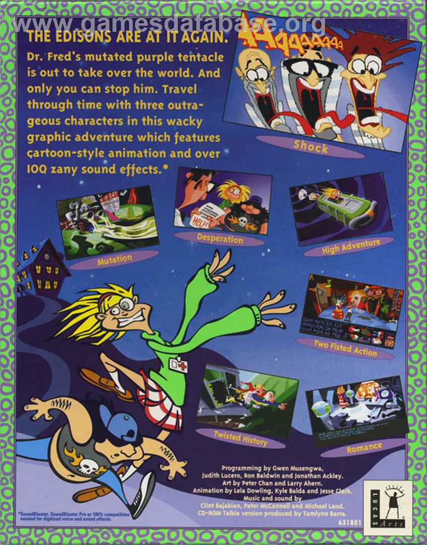 Maniac Mansion: Day of the Tentacle - ScummVM - Artwork - Box Back