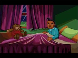 In game image of Fatty Bear's Birthday Surprise on the ScummVM.