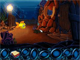 In game image of Freddi Fish: The Case of the Missing Kelp Seeds on the ScummVM.