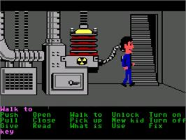 In game image of Maniac Mansion on the ScummVM.