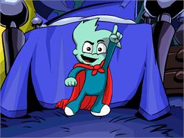 In game image of Pajama Sam: No Need to Hide When it's Dark Outside on the ScummVM.