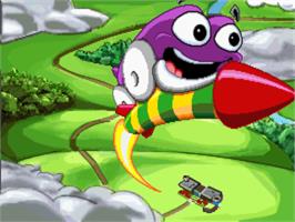 In game image of Putt-Putt Goes to the Moon on the ScummVM.