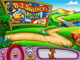 In game image of Putt-Putt Joins the Circus on the ScummVM.