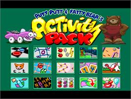 In game image of Putt-Putt and Fatty Bear's Activity Pack on the ScummVM.
