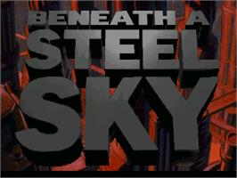Title screen of Beneath a Steel Sky on the ScummVM.