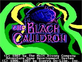 Title screen of Black Cauldron on the ScummVM.