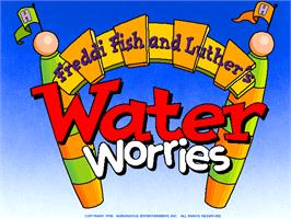 Title screen of Freddi Fish and Luther's Water Worries on the ScummVM.