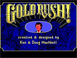 Title screen of Gold Rush on the ScummVM.