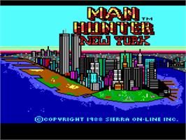 Title screen of Manhunter: New York on the ScummVM.