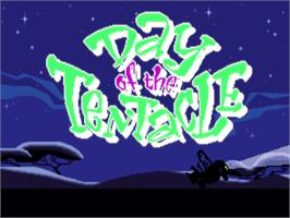 Title screen of Maniac Mansion: Day of the Tentacle on the ScummVM.