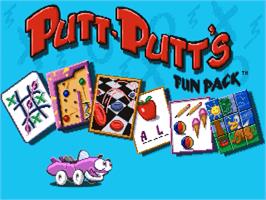 Title screen of Putt-Putt's Fun Pack on the ScummVM.
