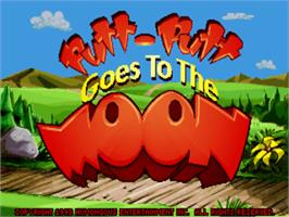 Title screen of Putt-Putt Goes to the Moon on the ScummVM.