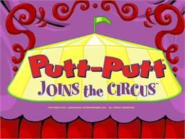 Title screen of Putt-Putt Joins the Circus on the ScummVM.