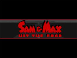 Title screen of Sam & Max Hit the Road on the ScummVM.