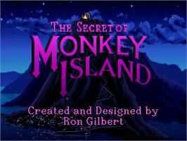 Title screen of Secret of Monkey Island on the ScummVM.