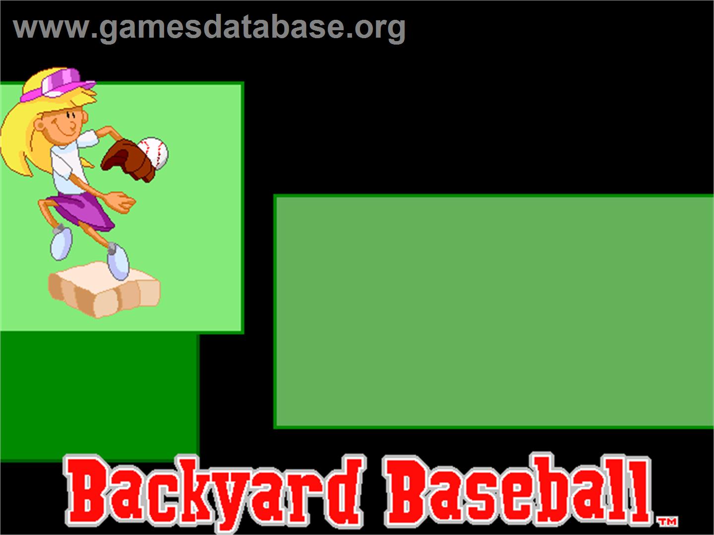 Backyard Baseball - ScummVM - Artwork - Title Screen