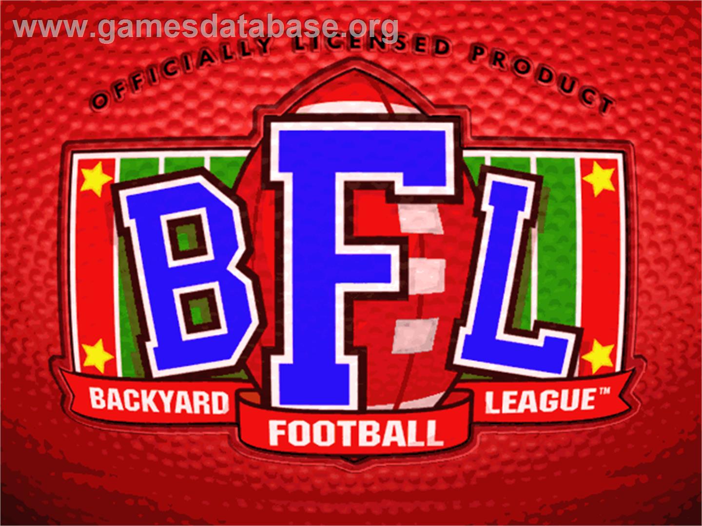 Backyard Football - ScummVM - Artwork - Title Screen