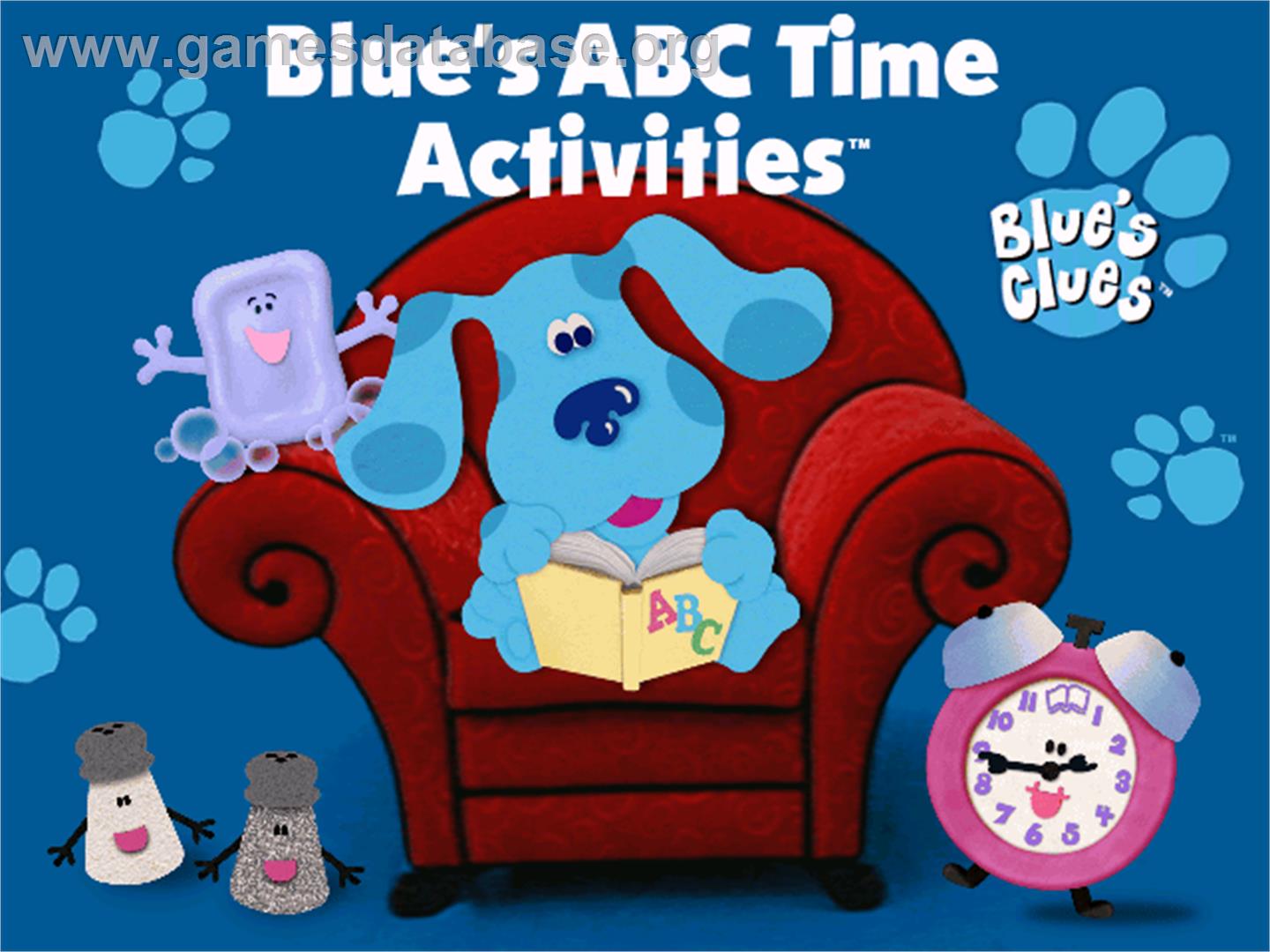 Blue's Clues: Blue's ABC Time Activities - ScummVM - Artwork - Title Screen