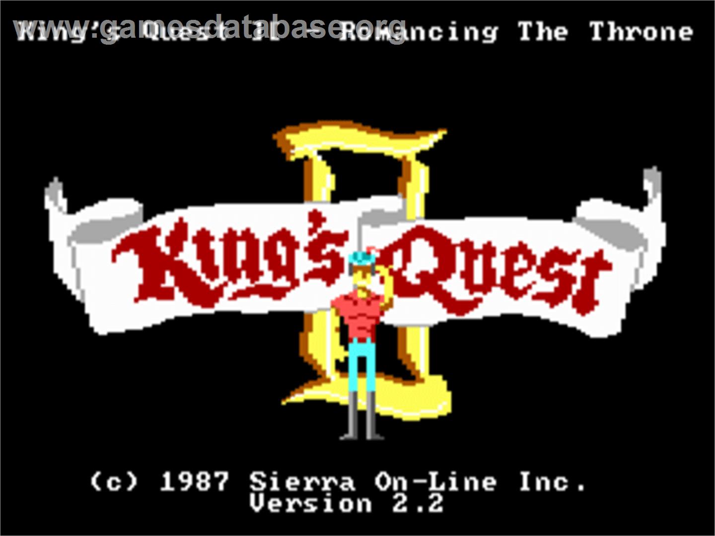 King's Quest II: Romancing the Throne - ScummVM - Artwork - Title Screen