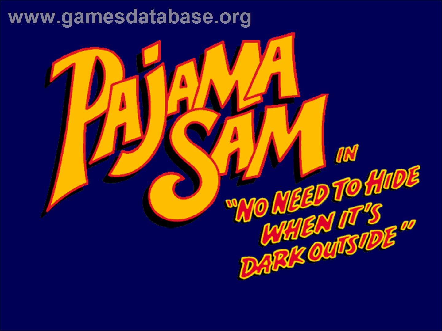Pajama Sam: No Need to Hide When it's Dark Outside - ScummVM - Artwork - Title Screen