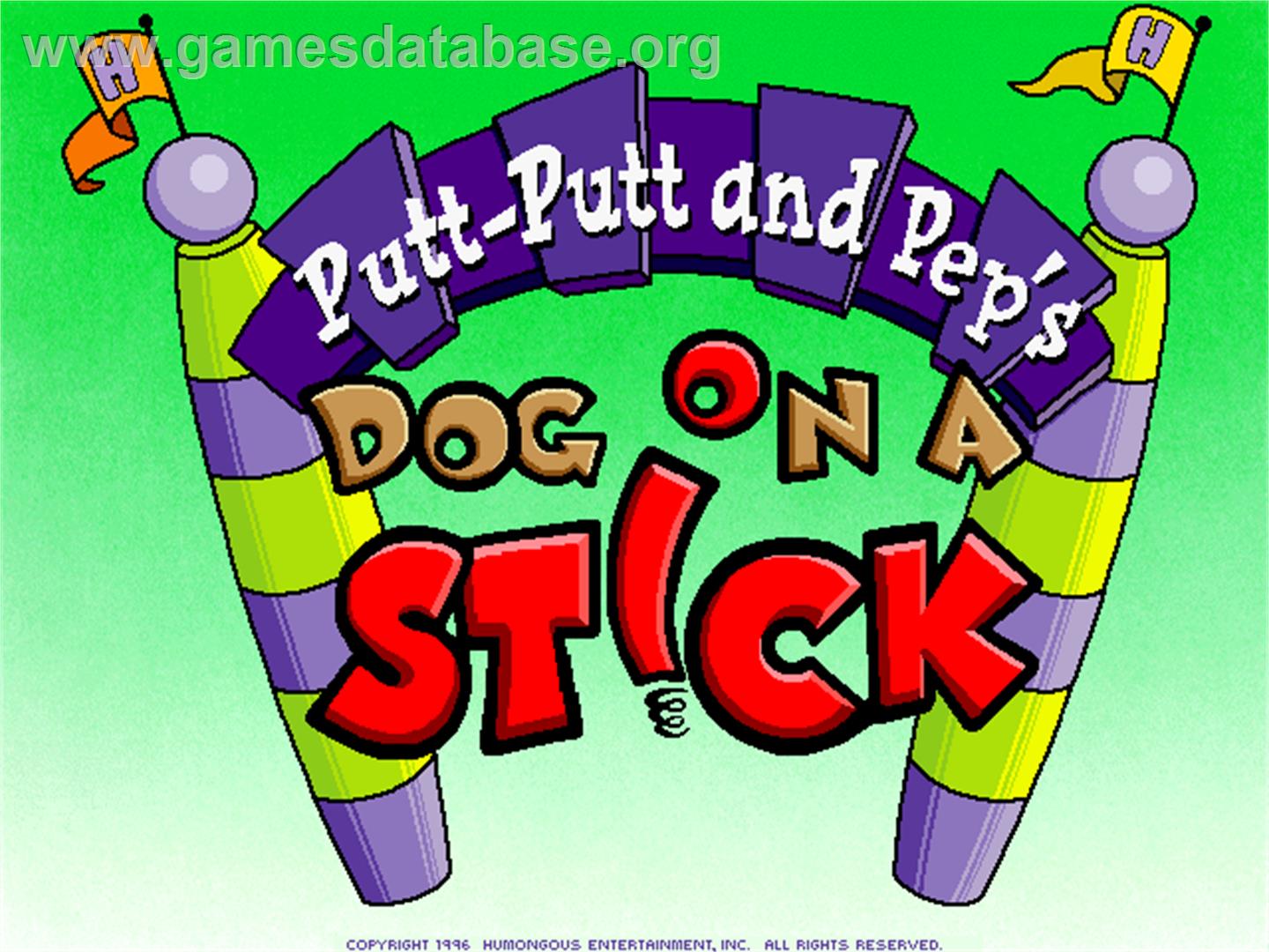 Putt-Putt and Pep's Dog on a Stick - ScummVM - Artwork - Title Screen