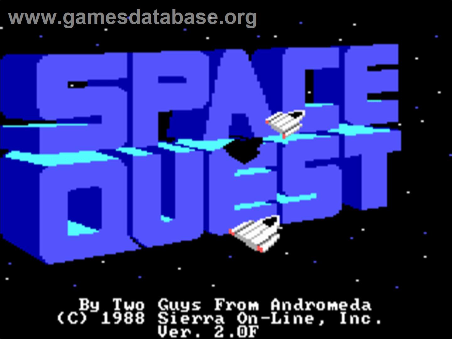 Space Quest II: Vohaul's Revenge - ScummVM - Artwork - Title Screen