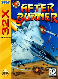 Box cover for After Burner on the Sega 32X.