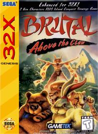 Box cover for Brutal: Above the Claw on the Sega 32X.