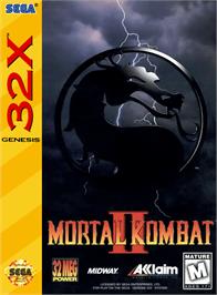 Box cover for Mortal Kombat II on the Sega 32X.