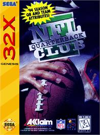 Box cover for NFL Quarterback Club on the Sega 32X.