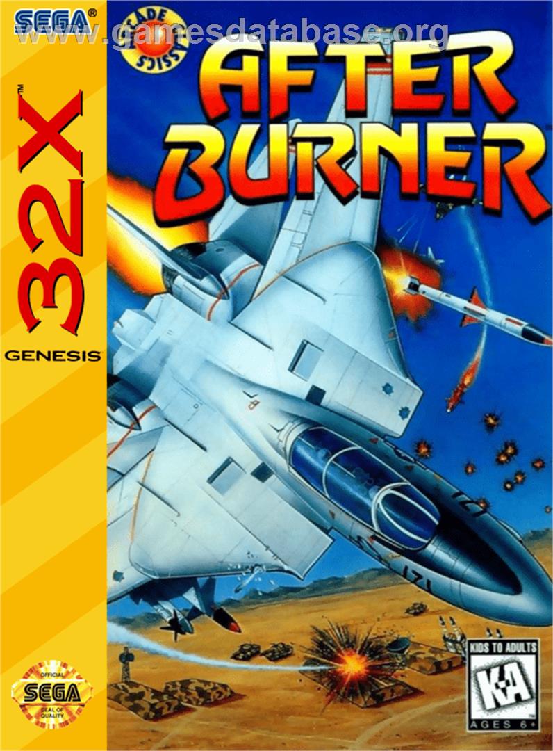 After Burner - Sega 32X - Artwork - Box