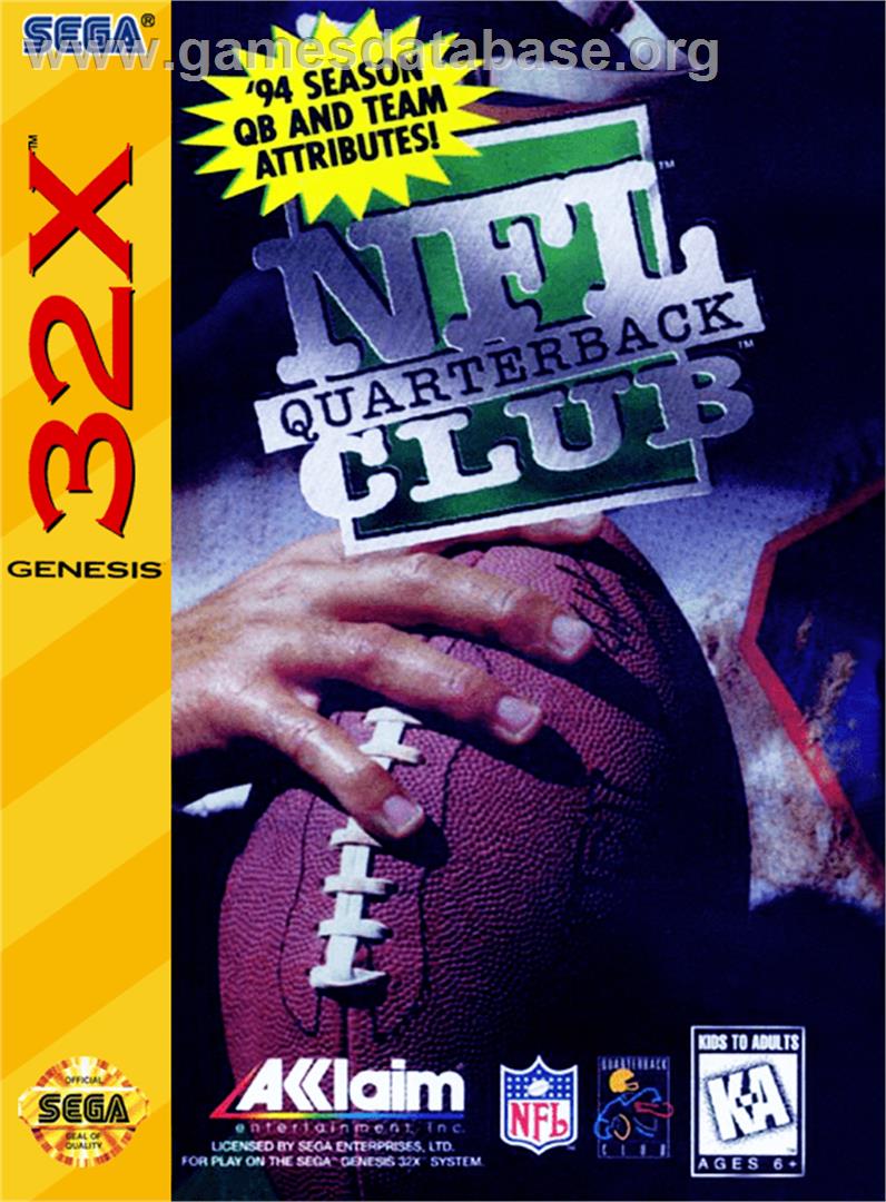 NFL Quarterback Club - Sega 32X - Artwork - Box