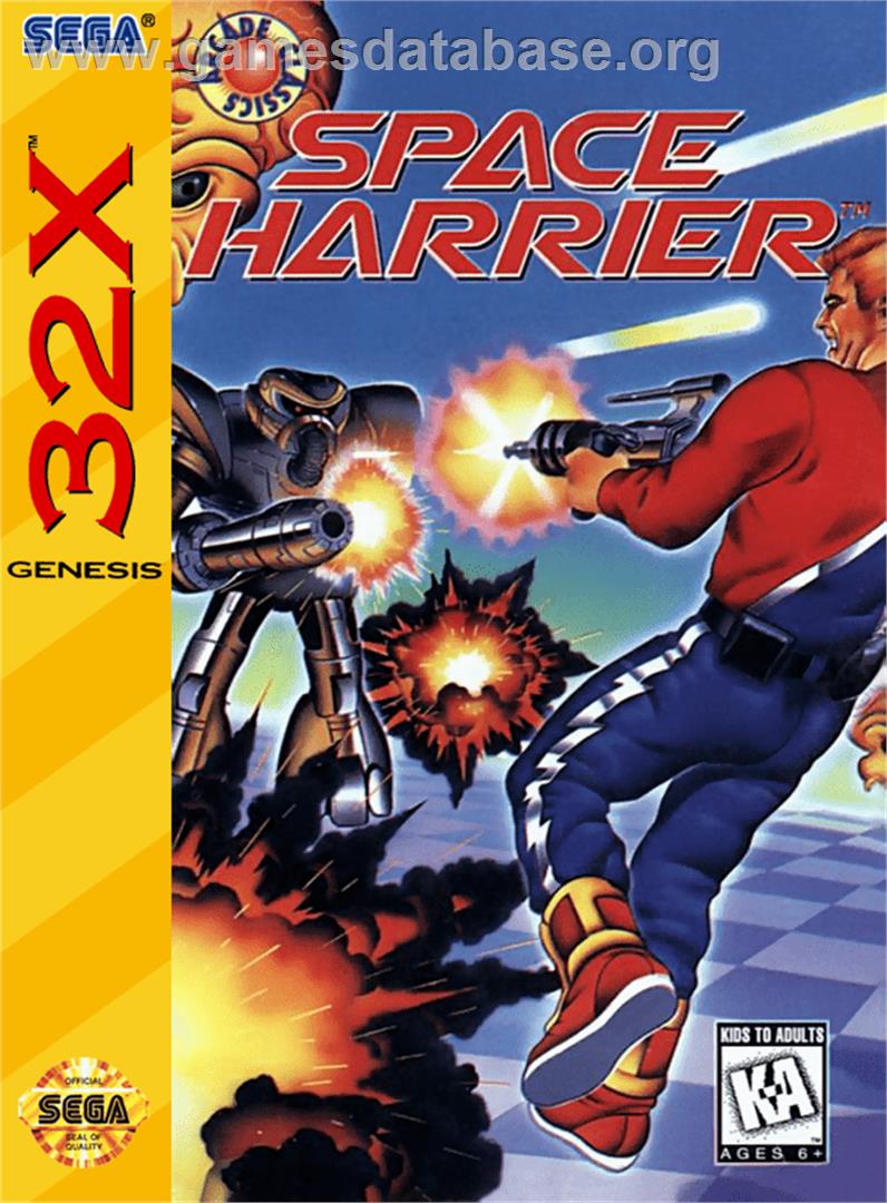 Space Harrier - Sega 32X - Artwork - Box