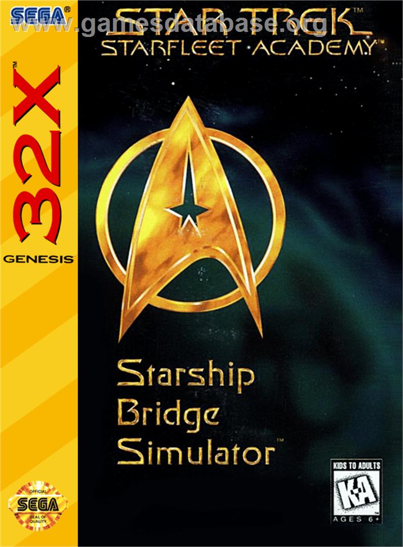 Star Trek Starfleet Academy - Starship Bridge Simulator - Sega 32X - Artwork - Box