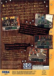 Box back cover for Metal Head on the Sega 32X.