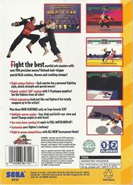 Box back cover for Virtua Fighter on the Sega 32X.